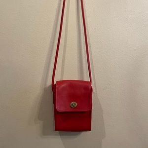 Vintage Red Coach Crossbody